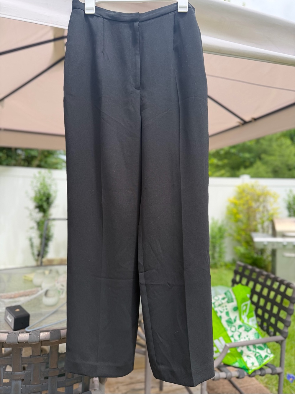 Laura Scott Black Waistband Trousers with Blue Label